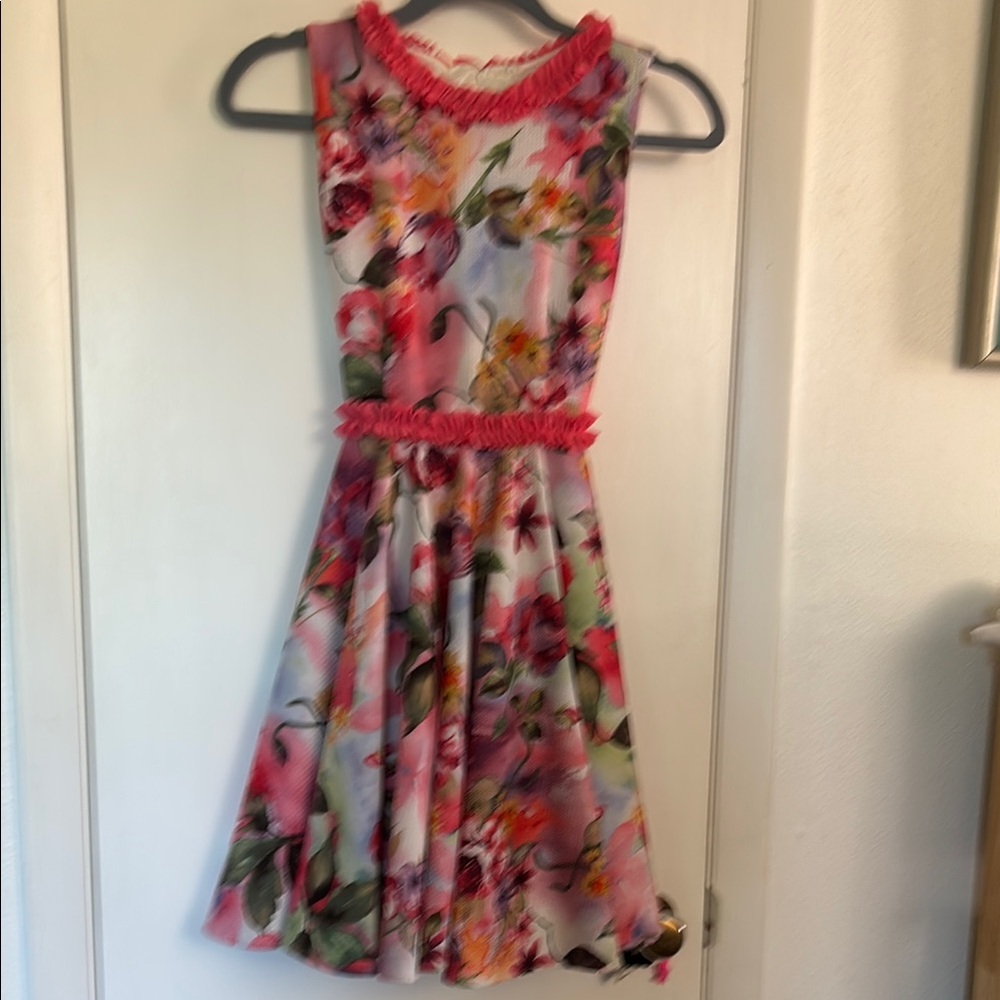 Helena Girls Elegant Pink Floral Dress 12